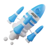 Rocket launching — fast design delivery for startups and growing brands